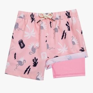 Pink Flamingo Swim Shorts